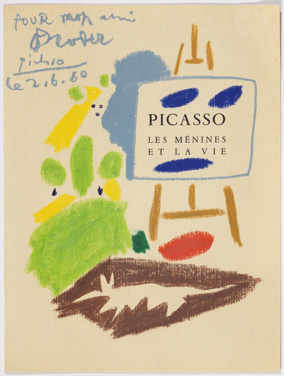 Variación de "Las Meninas" en una hoja del libro "Les Ménines et la vie" de Jaume Sabartés
