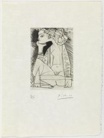 Seated Woman with Crossed Legs: Geneviève Laporte