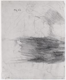 Transparencia del croquis alegórico del anverso