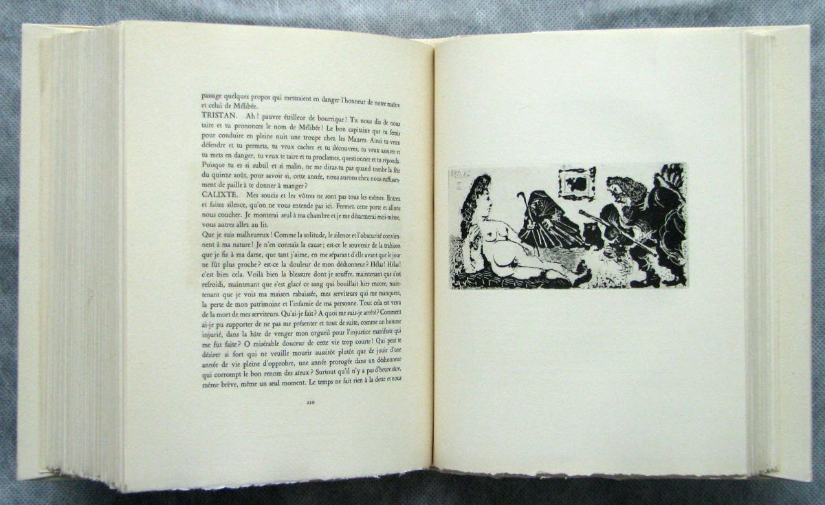 Vain Old Man Bowing Reverently before a Celestina's Pupil