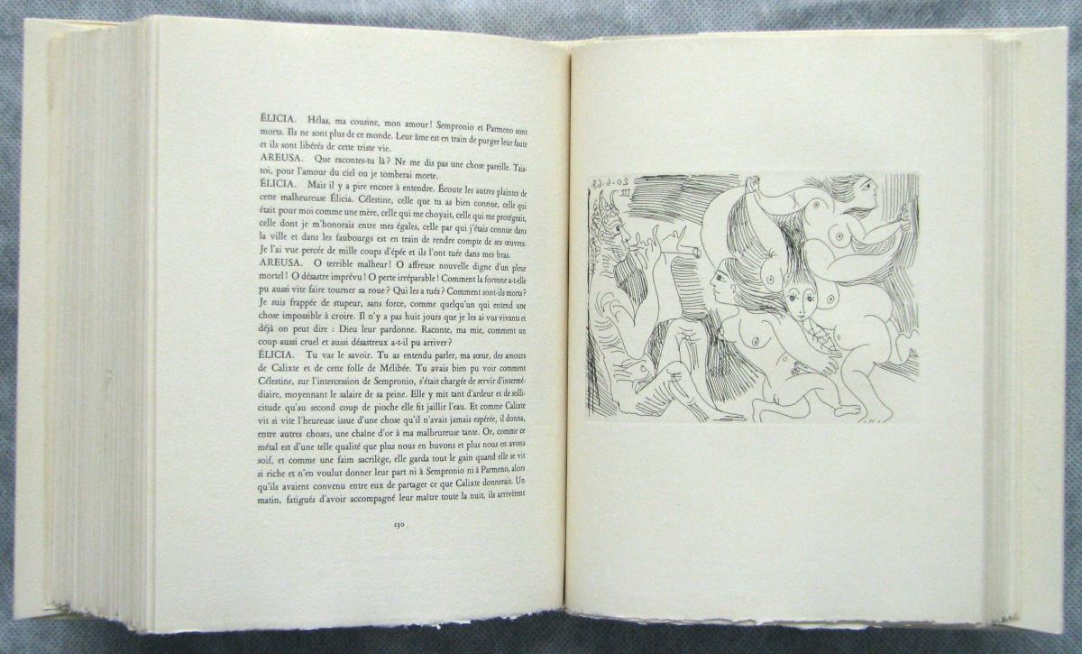 Fauno flautista y bacantes