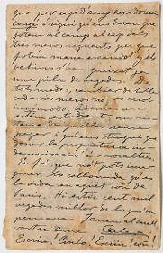 Anotaciones manuscritas (carta)