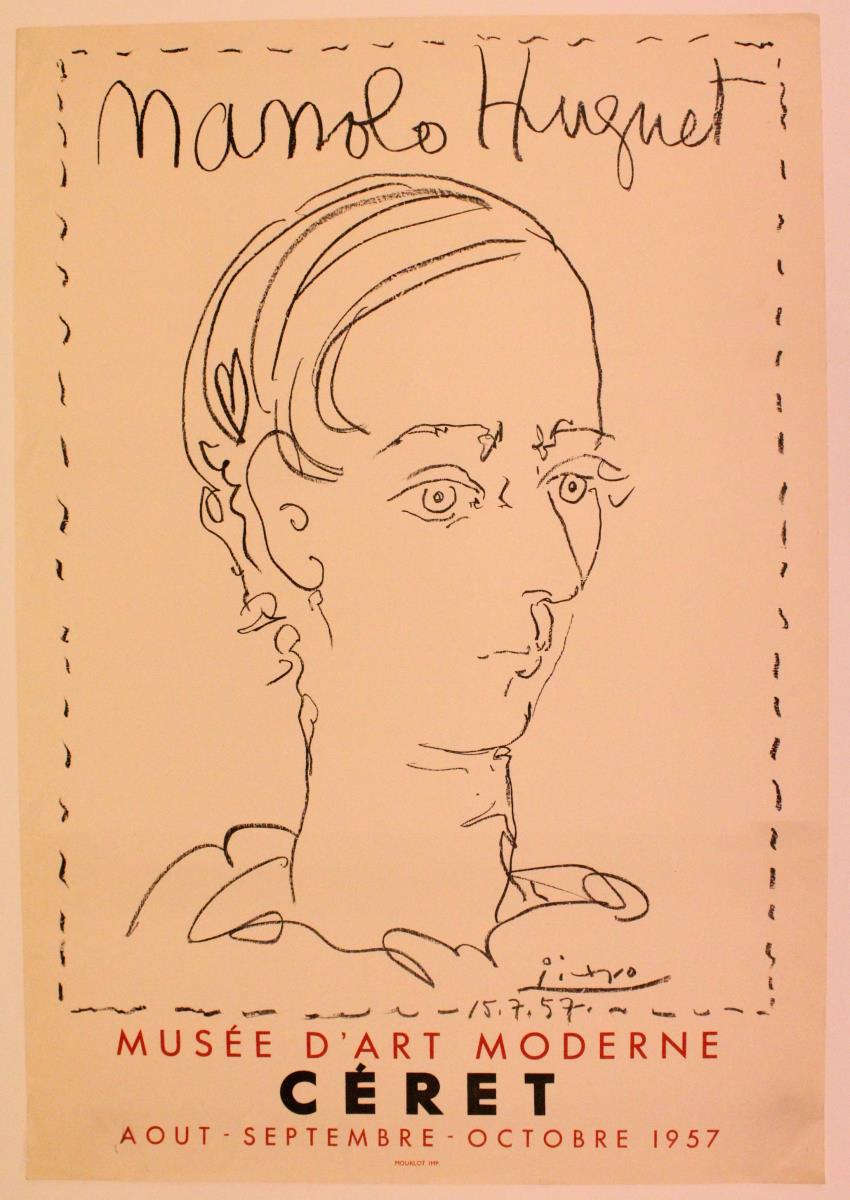 "Manolo Huguet". Musée d'Art Moderne, Ceret, agost-octubre 1957