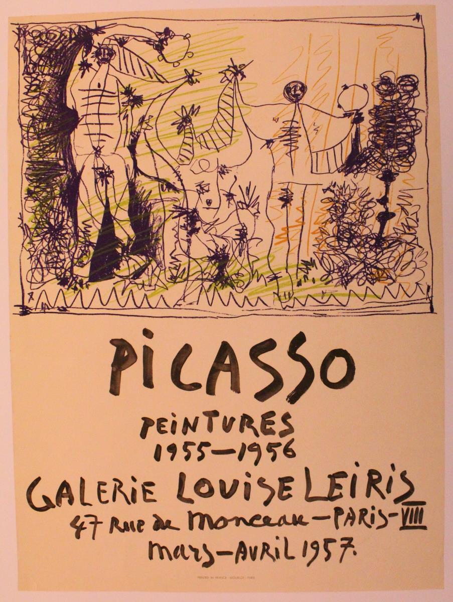 "Picasso - Peintures 1955-1956". Galerie Louise Leiris, Paris, March-April 1957