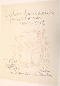 "Picasso - Dessins 1959-1960". Galerie Louise Leiris, París, 30 noviembre-31 diciembre 1960