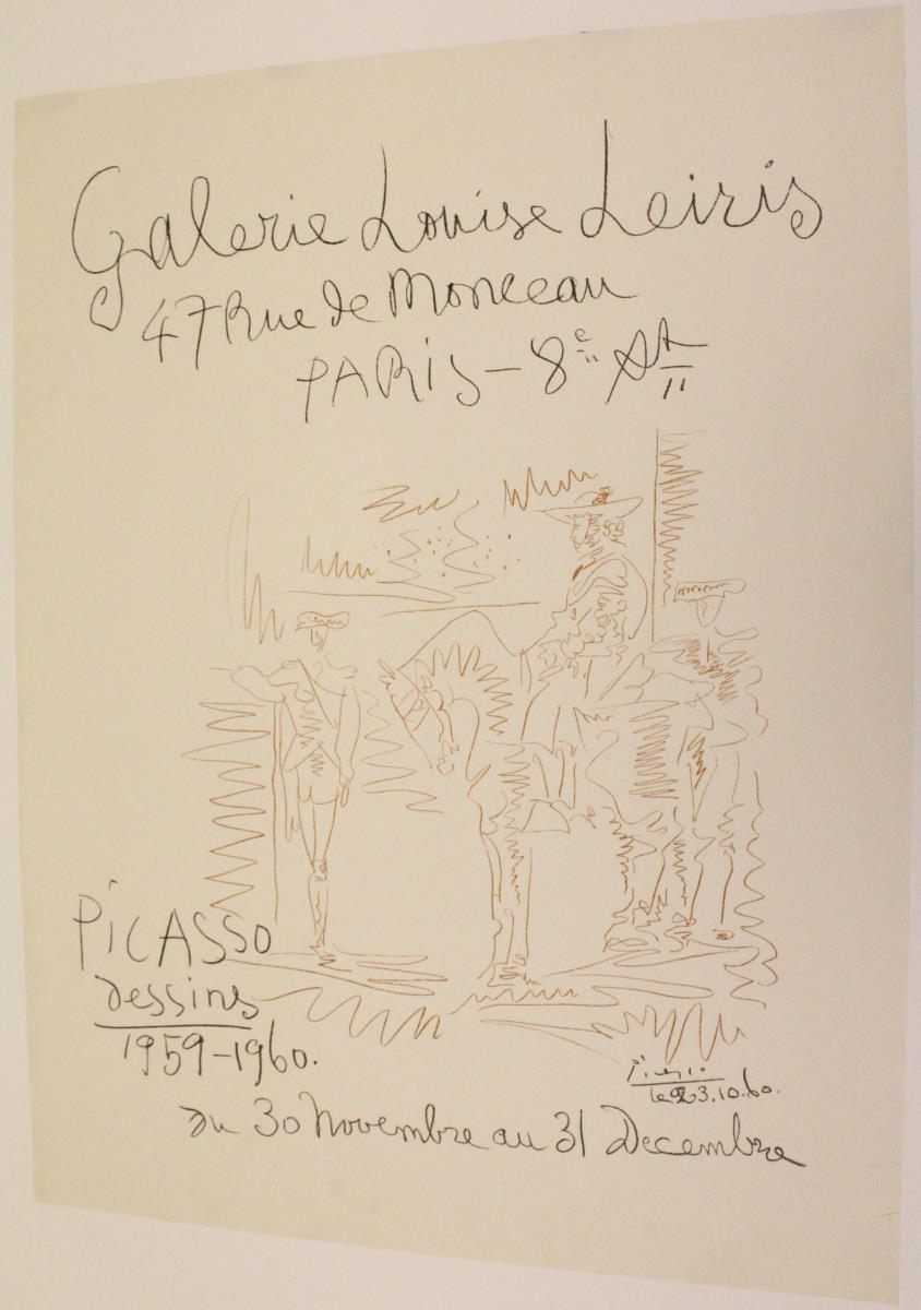"Picasso - Dessins 1959-1960". Galerie Louise Leiris, París, 30 noviembre-31 diciembre 1960