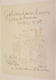 "Picasso - Dessins 1959-1960". Galerie Louise Leiris, París, 30 noviembre-31 diciembre 1960