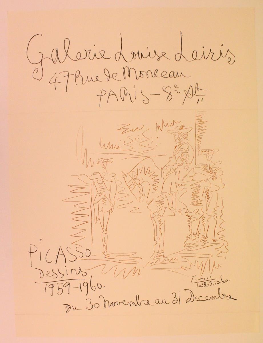 "Picasso - Dessins 1959-1960". Galerie Louise Leiris, París, 30 noviembre-31 diciembre 1960