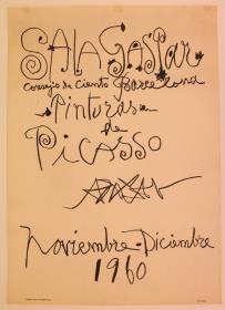 "Pinturas de Picasso". Sala Gaspar, Barcelona, noviembre-dicimebre 1960