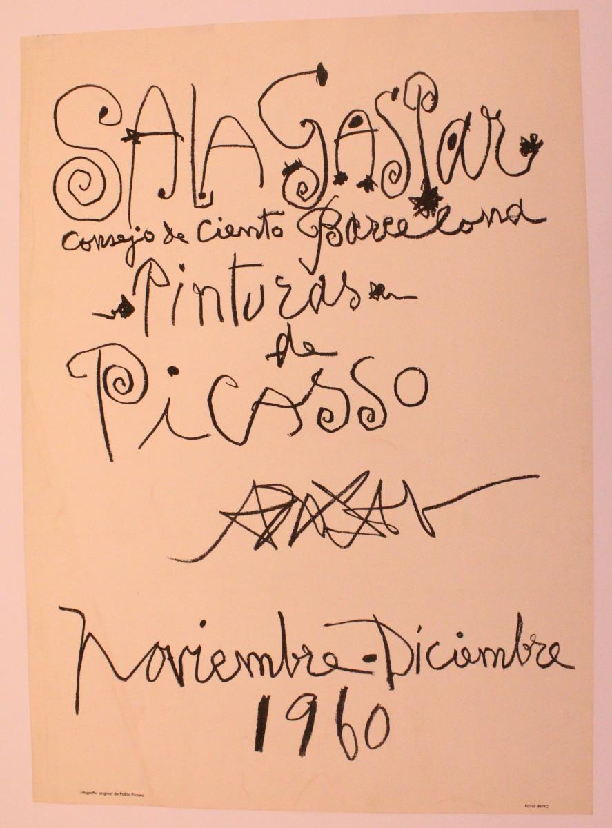 "Pinturas de Picasso". Sala Gaspar, Barcelona, noviembre-diciembre 1960