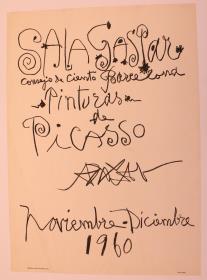 "Pinturas de Picasso". Sala Gaspar, Barcelona, noviembre-diciembre 1960