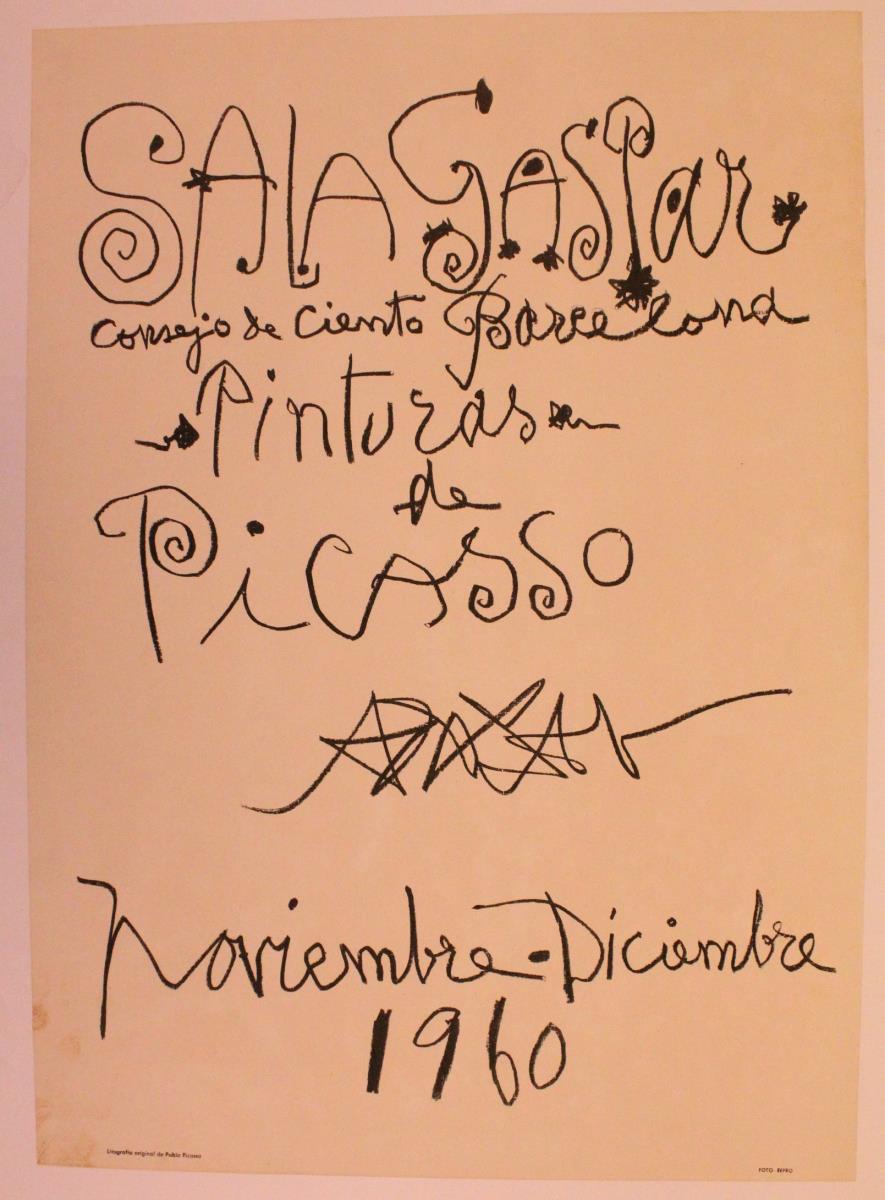 "Pinturas de Picasso". Sala Gaspar, Barcelona, November-December 1960