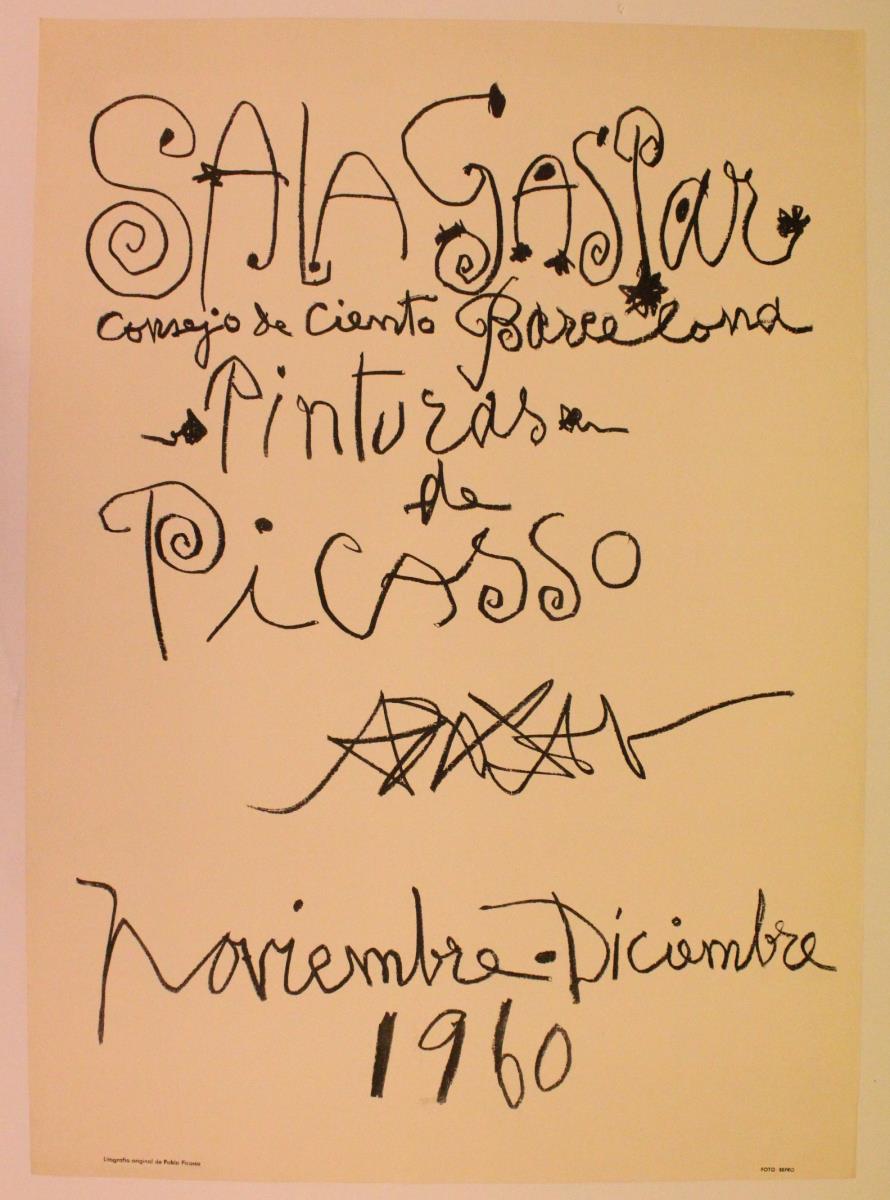 "Pinturas de Picasso". Sala Gaspar, Barcelona, noviembre-diciembre 1960