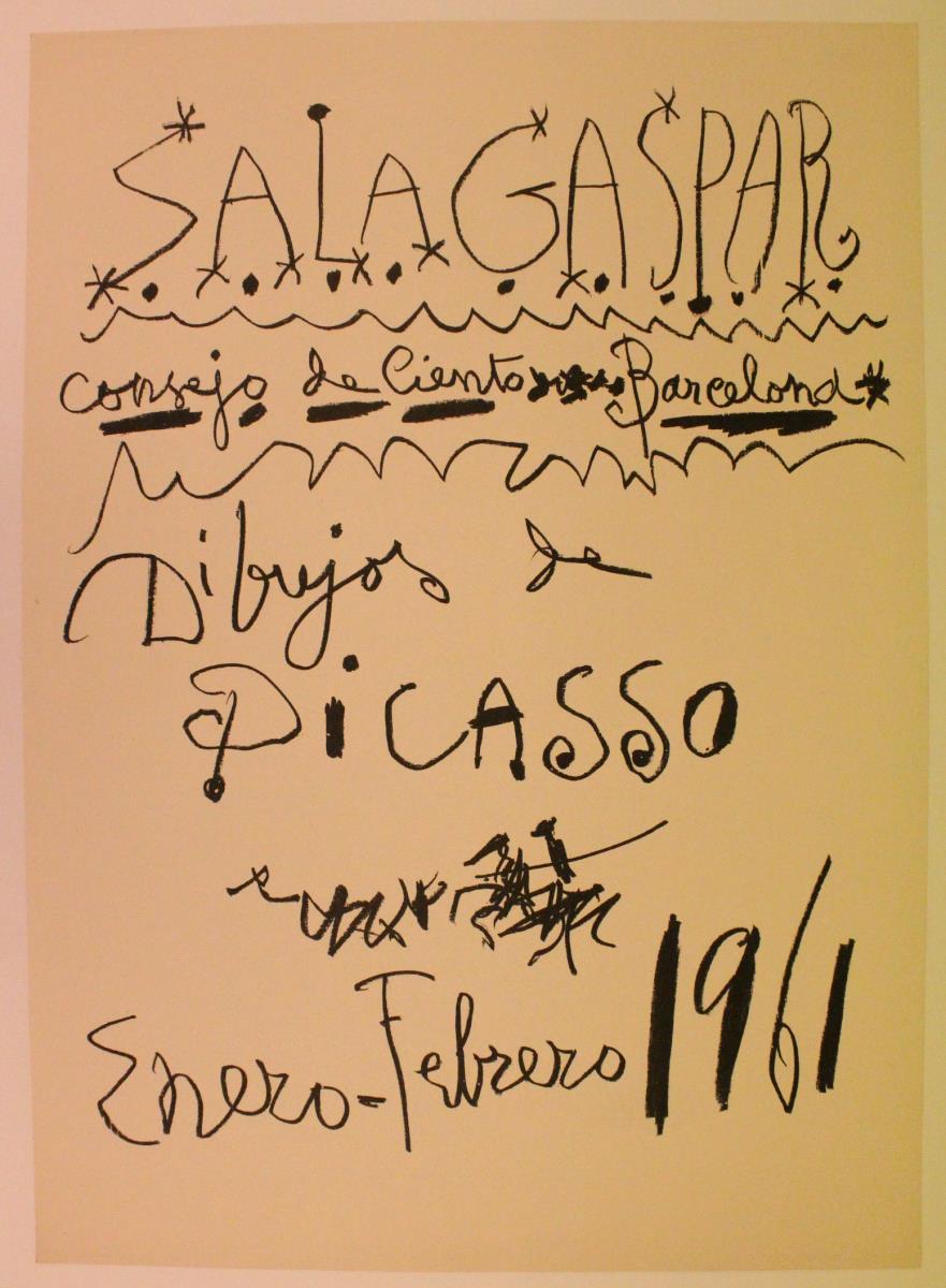 "Dibujos de Picasso". Sala Gaspar, Barcelona, enero-febrero 1961