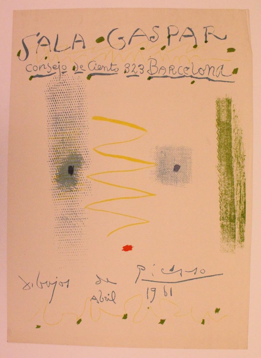 "Dibujos de Picasso". Sala Gaspar, Barcelona, abril 1961