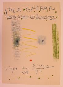 "Dibujos de Picasso". Sala Gaspar, Barcelona, abril 1961