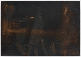 Pintor y modelo con moño