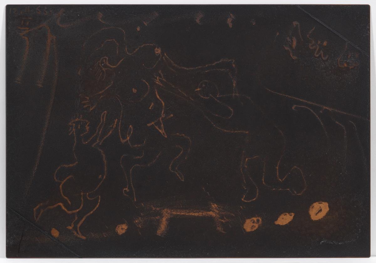 At the Theatre: Two Men Pursue a Woman