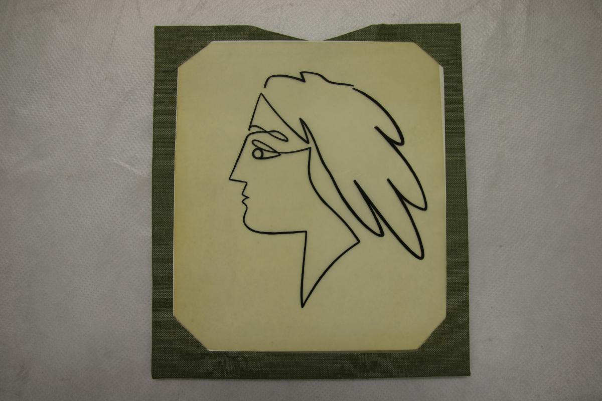 Perfil de Jacqueline per a la filigrana del paper de carta de Jacqueline Picasso