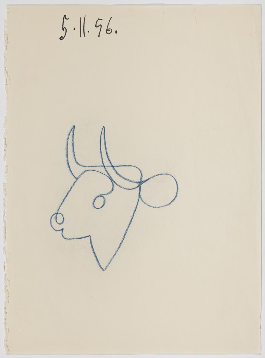 Bull's Head for the watermark of "La Tauromaquia o arte de torear"