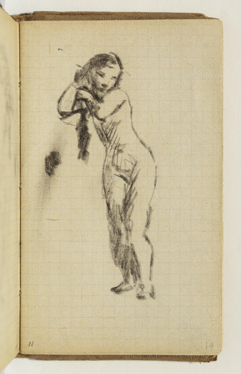 Woman Brushing her Hair