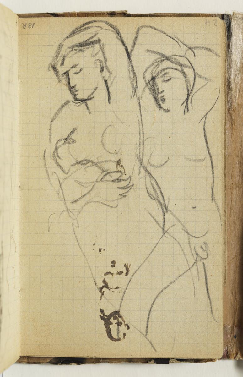 Pareja acostada con criatura