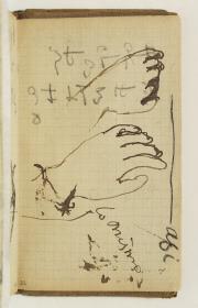 Estudio de manos y anotaciones manuscritas