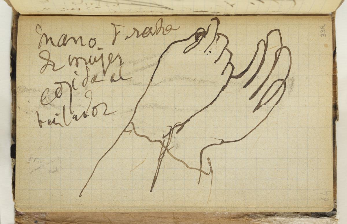 Study of Hands and Handwritten Annotations