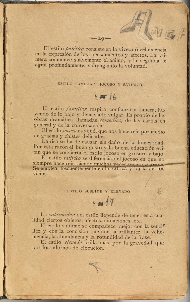 Anotaciones manuscritas