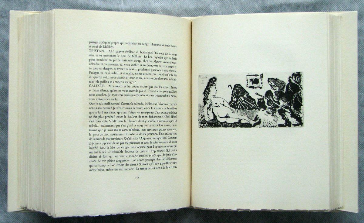 Vain Old Man Bowing Reverently before a Celestina's Pupil