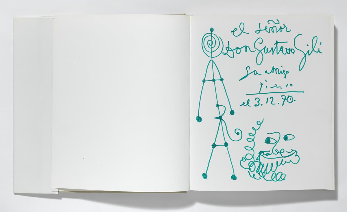 Dedication with Caricature of a Bearded Man