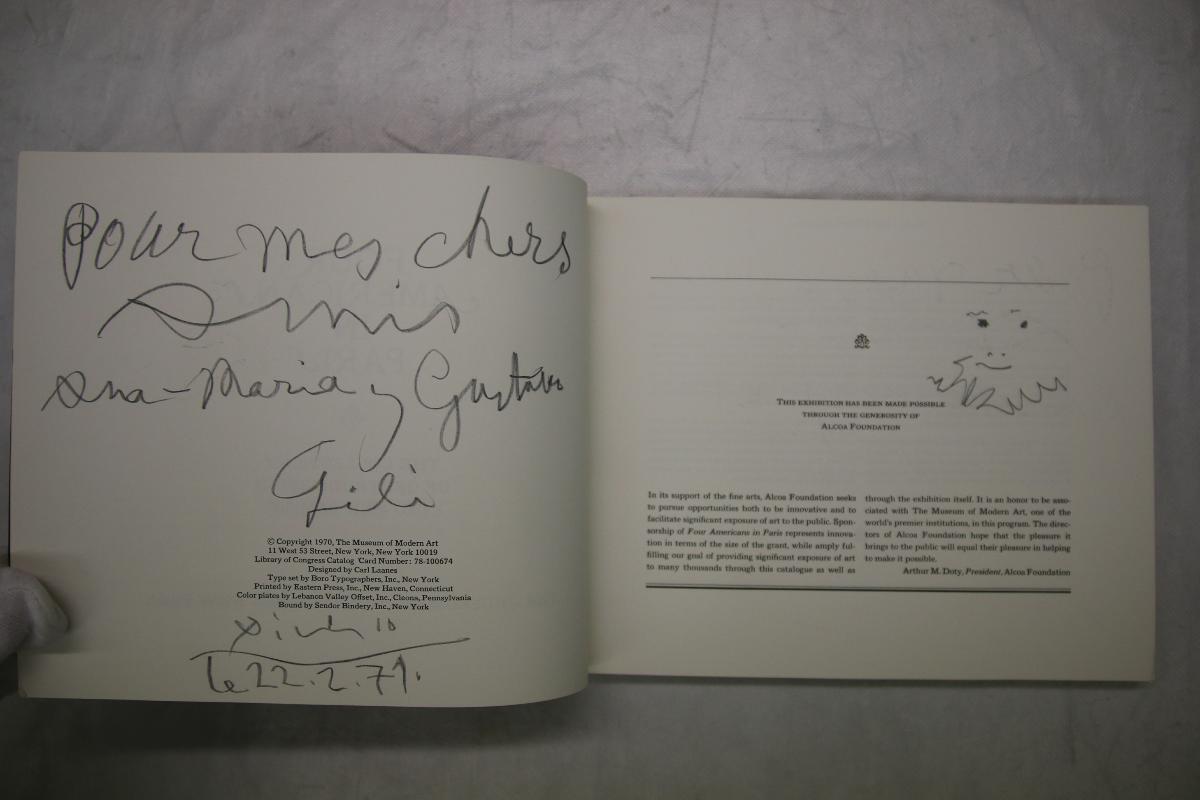 Dedication with Sketch of a Man with Ruff