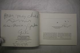 Dedicatoria con boceto de hombre con gorguera