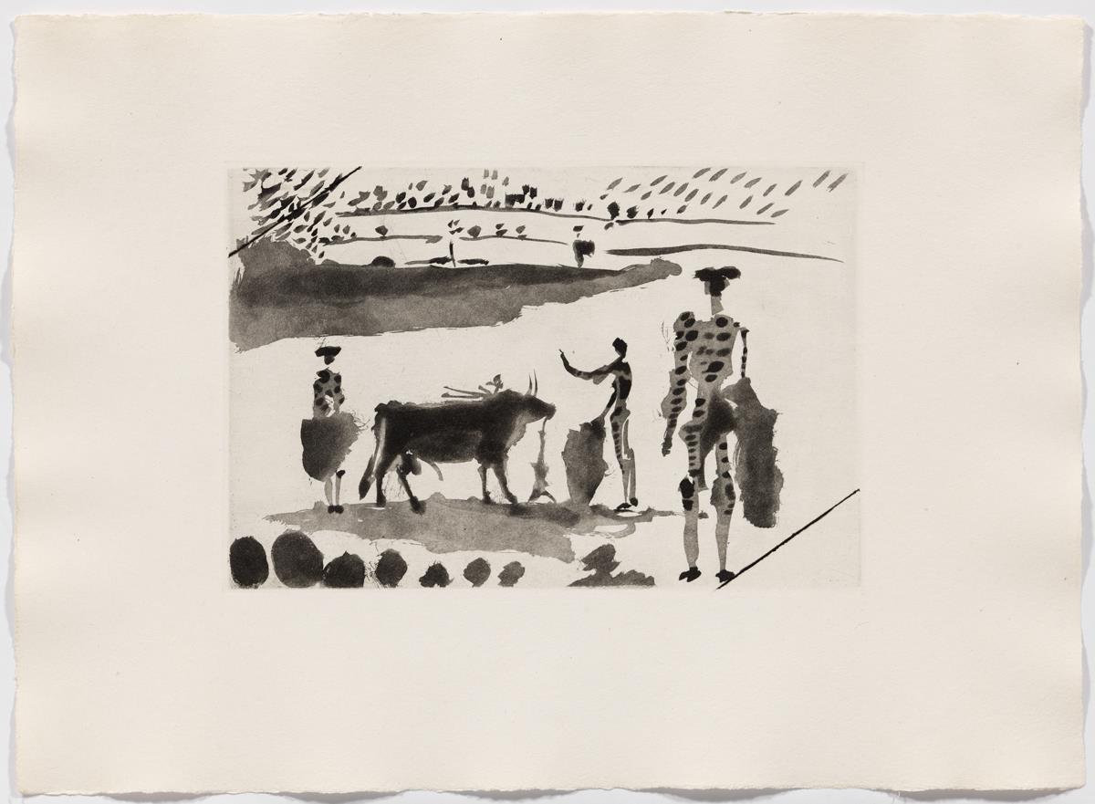 "Después de la estocada el torero señala la muerte del toro"