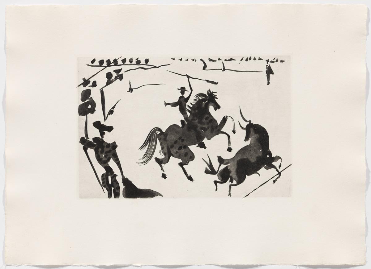 "Alaceando a un toro"