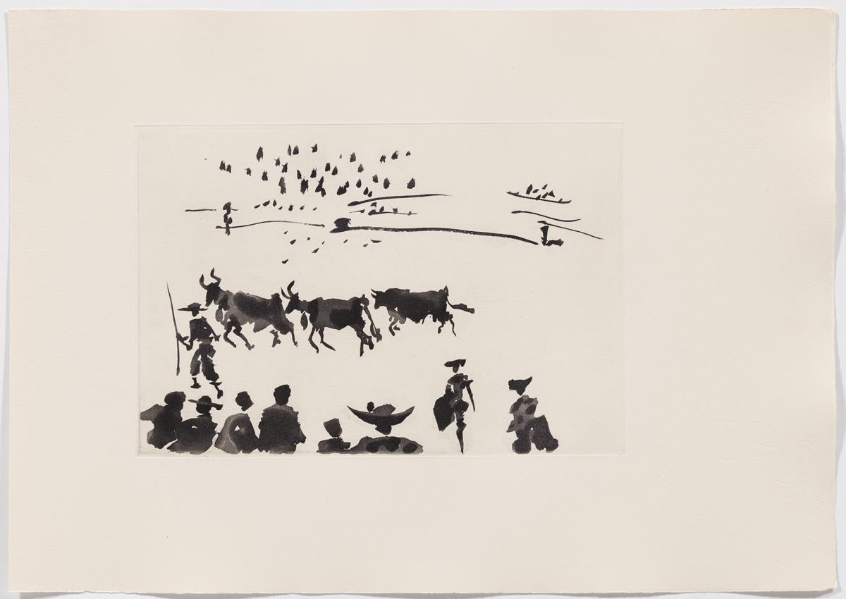 "Los cabestros retiran al toro manso"