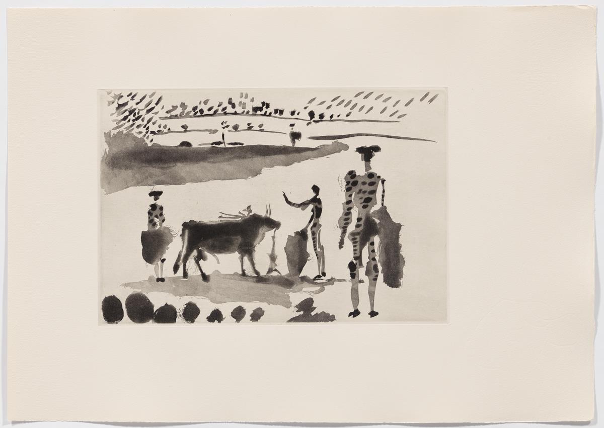 "Después de la estocada el torero señala la muerte del toro"