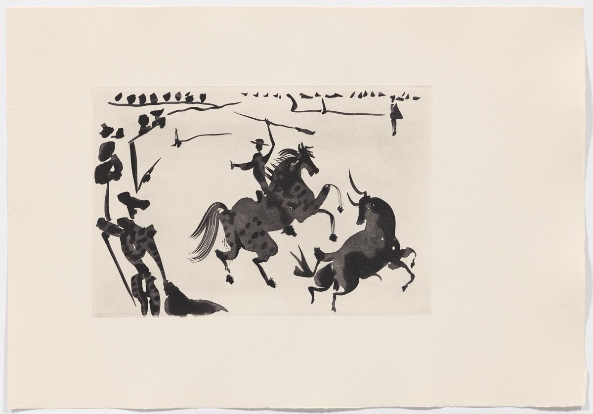 "Alaceando a un toro"