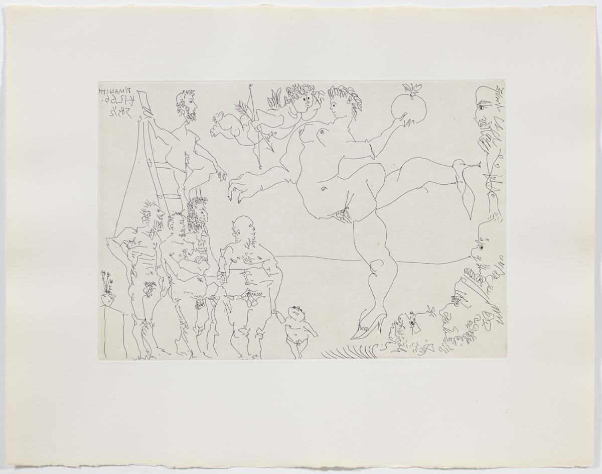 Circus Scene with Venus and the Golden Apple, and a Cupid