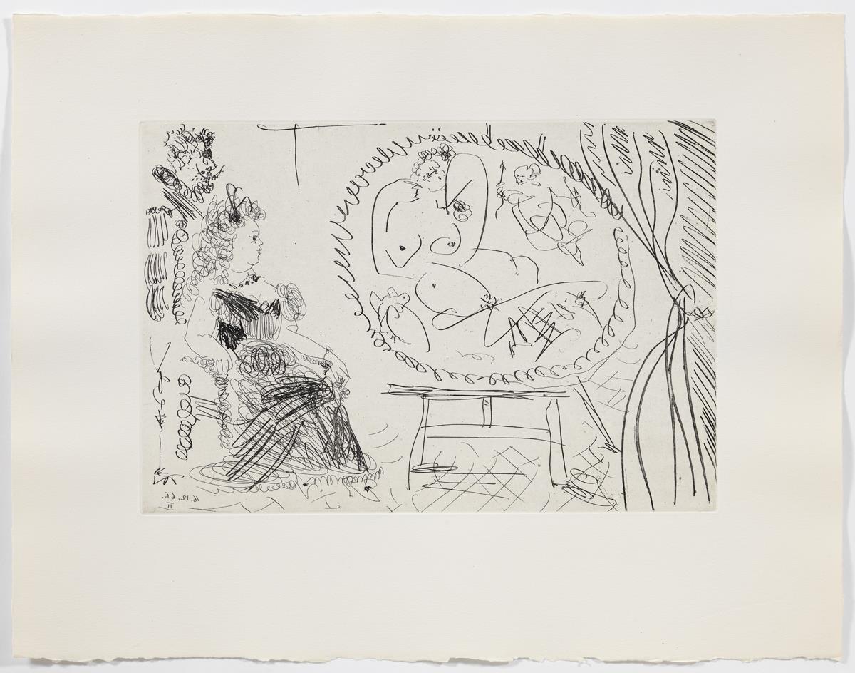 A Couple of Amateurs Looking at a Painting