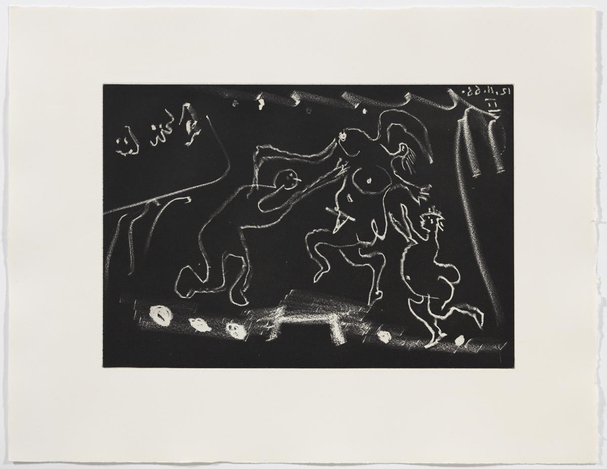 At the Theatre: Two Men Pursue a Woman