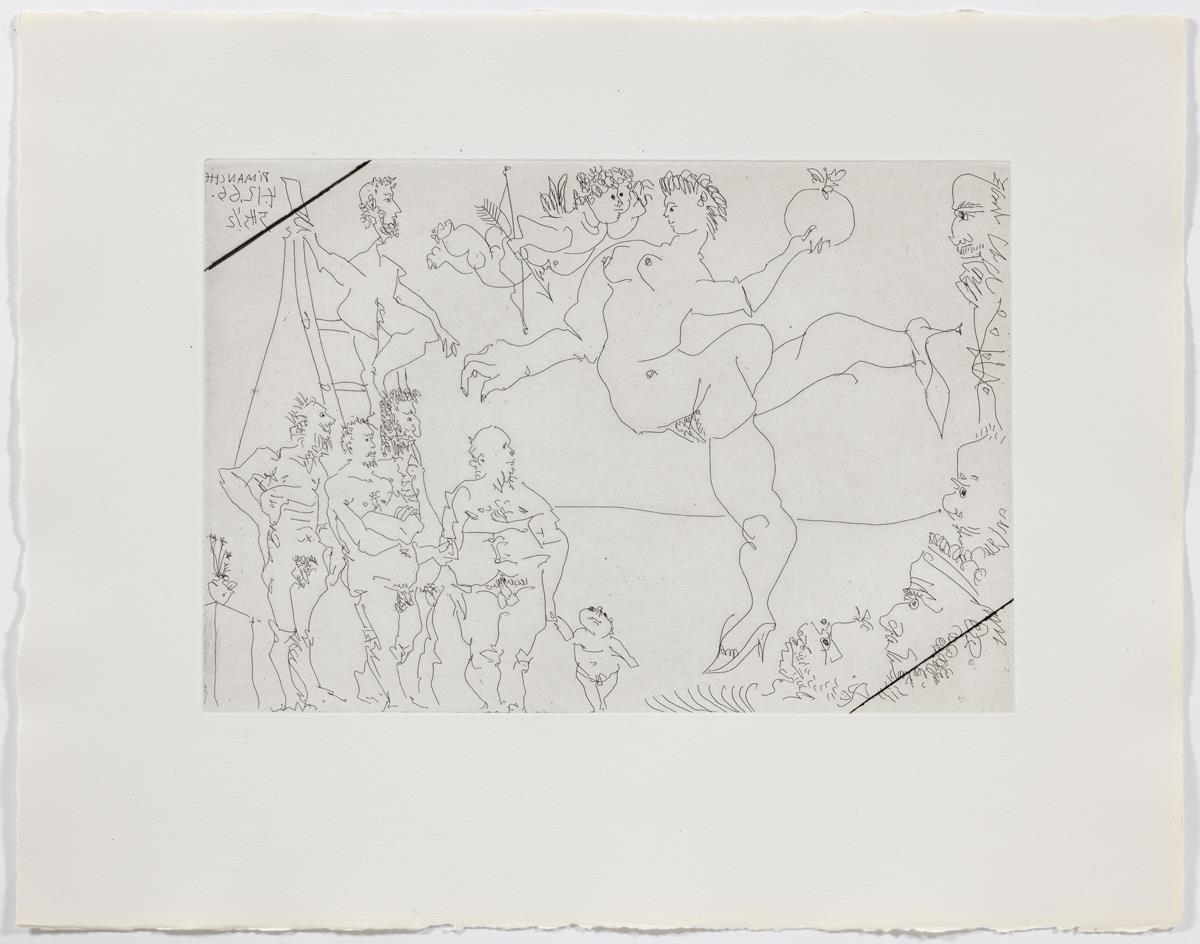 Escena circense amb Venus i la poma d'or, i un amoret