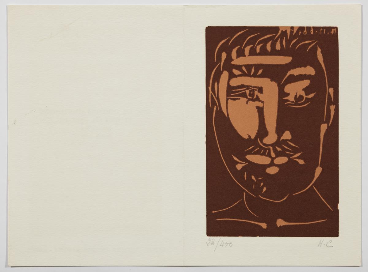 Cap d'home amb bigoti