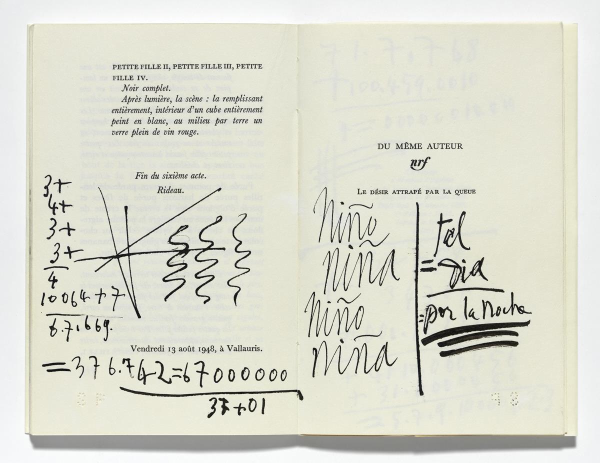 Anotaciones manuscritas y rayas