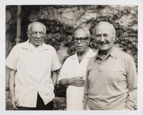 Pablo Picasso, Josep Lluís Sert y Joan Miró en Notre-Dame-de-Vie