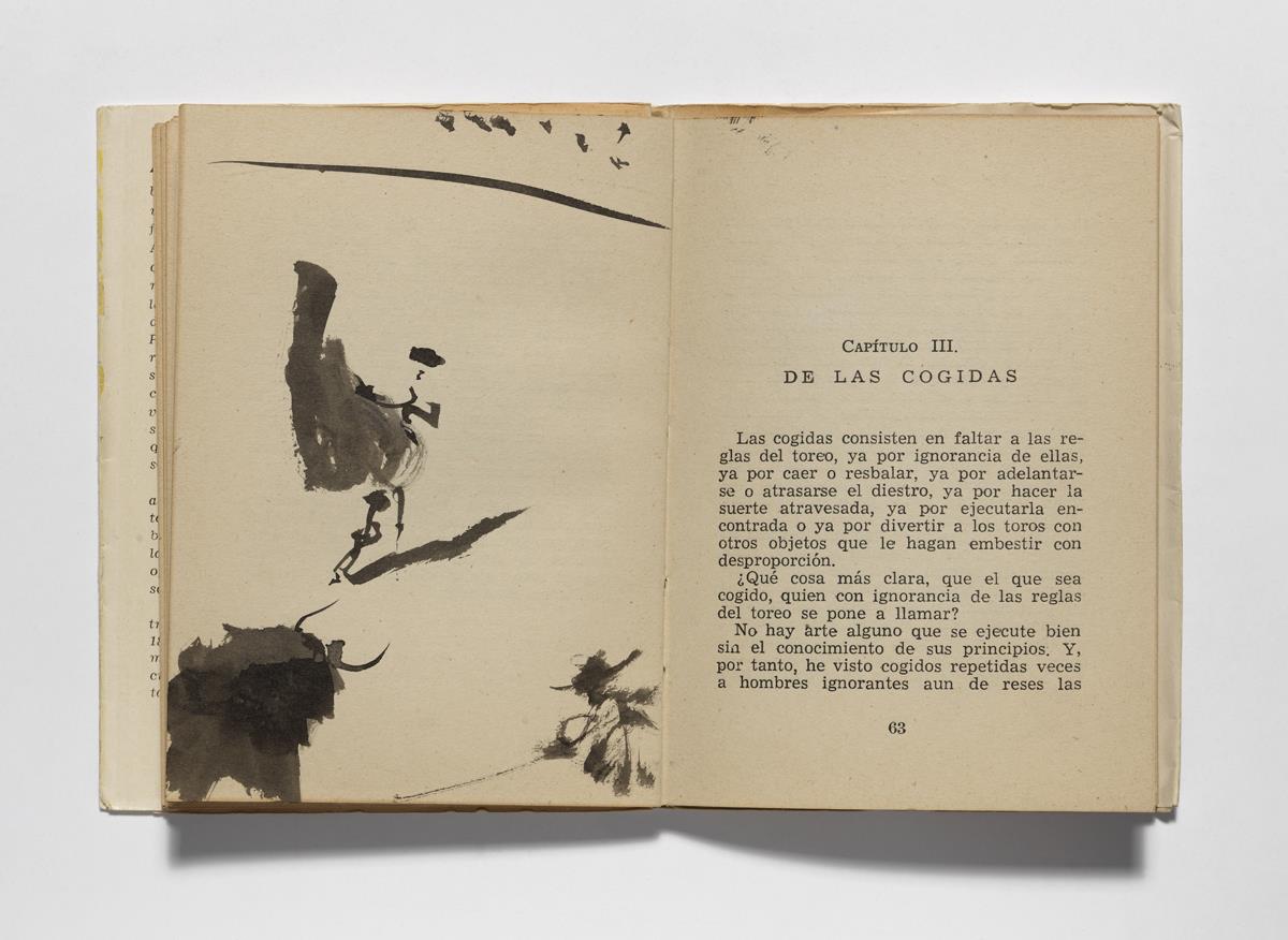 "Citando al toro con la capa"