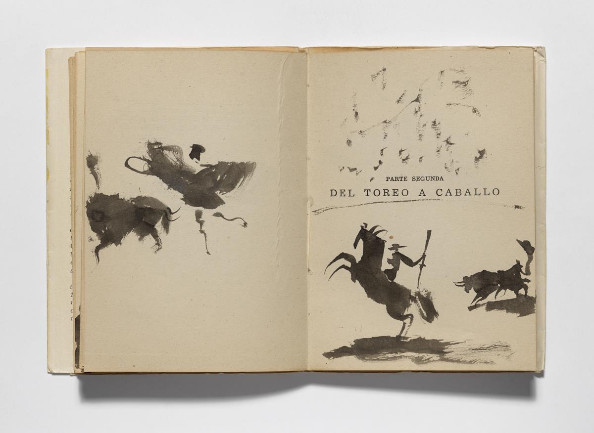 "Citando al toro con el rejón"