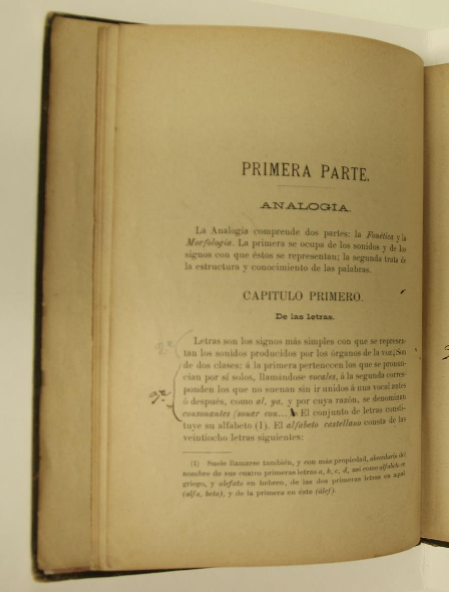 "Elementos de gramática castellana", pàg. 10
