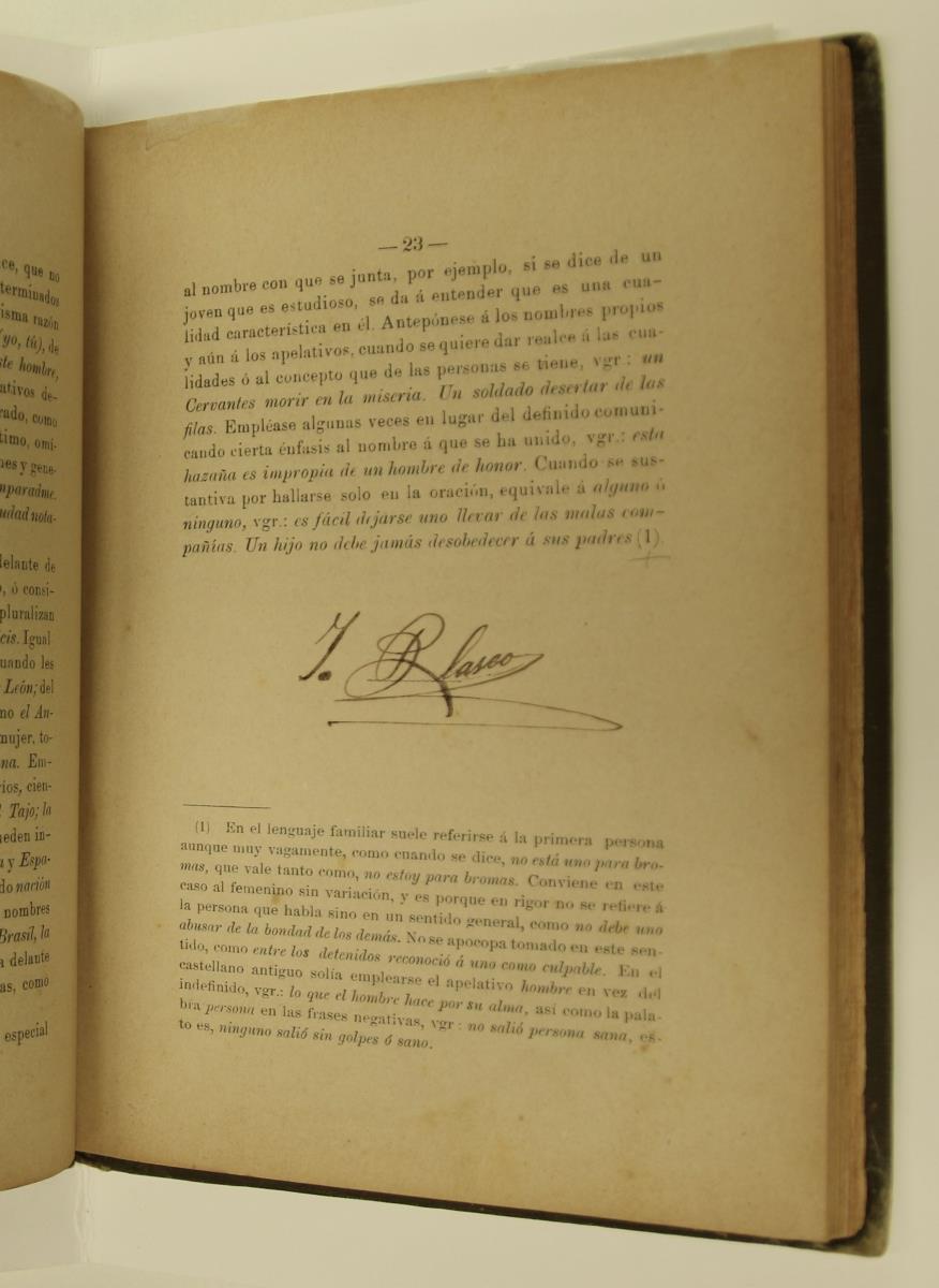 "Elementos de gramática castellana", pàg. 23