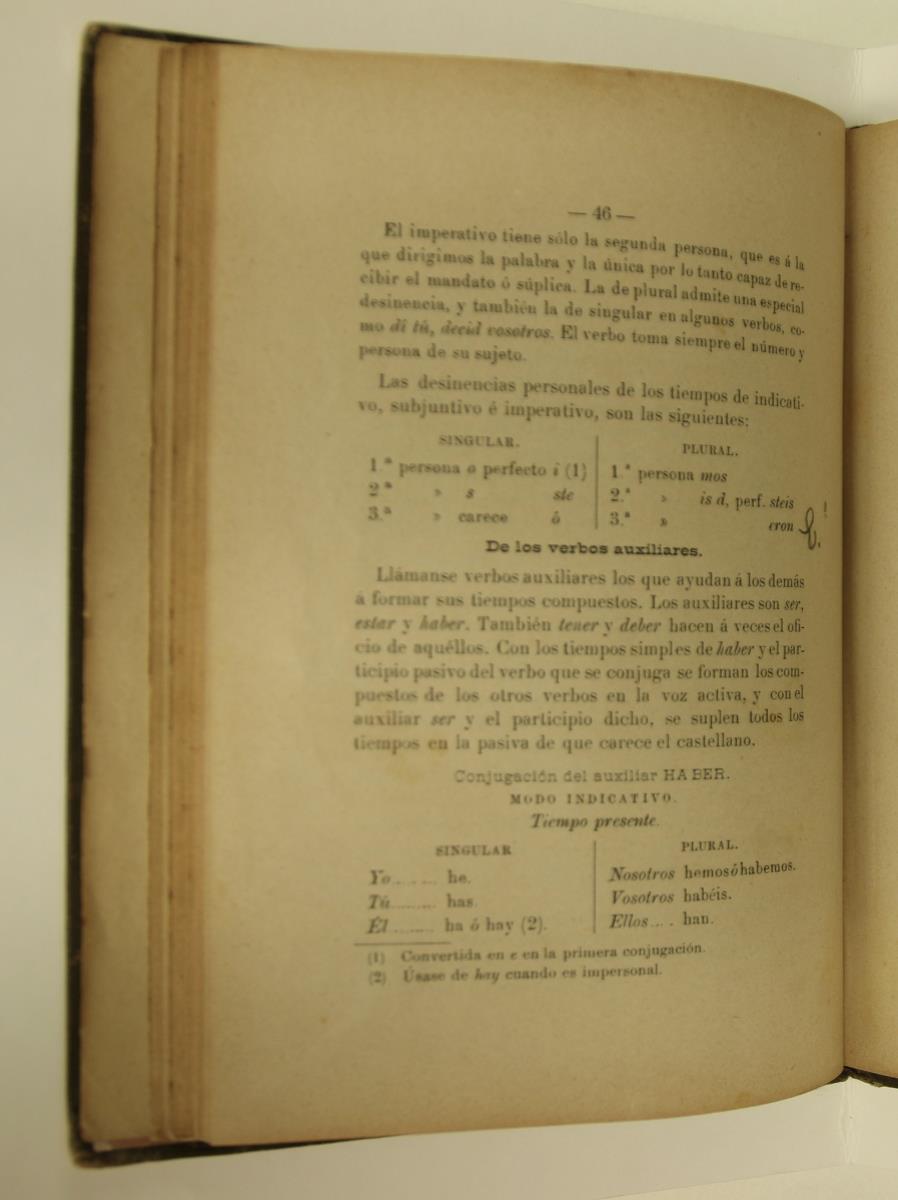 "Elementos de gramática castellana", pàg. 46